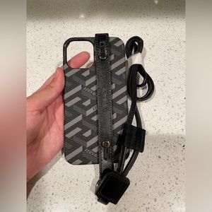 NWT Versace La Greca Phone Case Lanyard